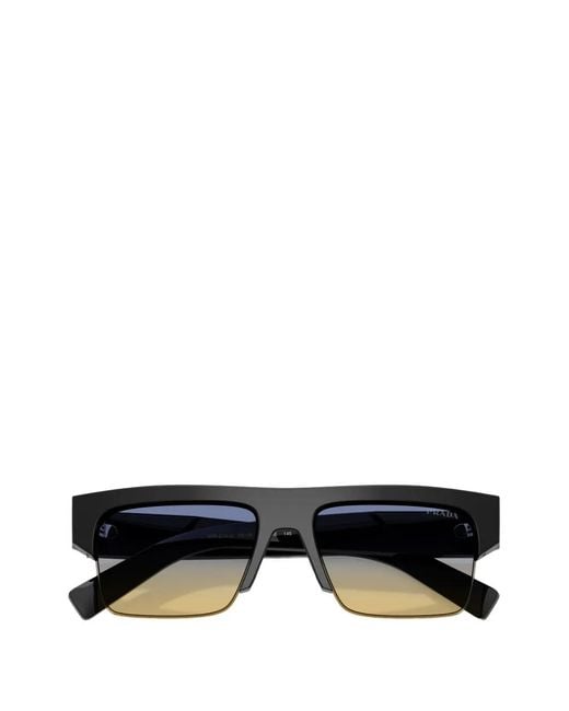 Prada Blue Square-Frame Sunglasses for men