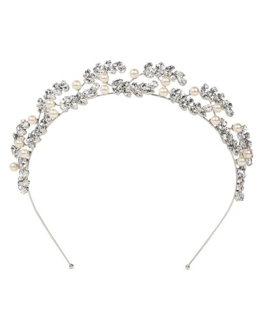 Jennifer Behr White Delilah Haarreif Mit Kristallen