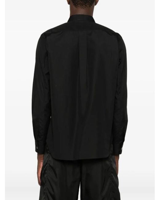 COMME DES GARÇON BLACK Shirt Met Ruches in het Black