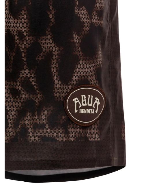 Agua Bendita Black Joe Quilt Swim Shorts for men