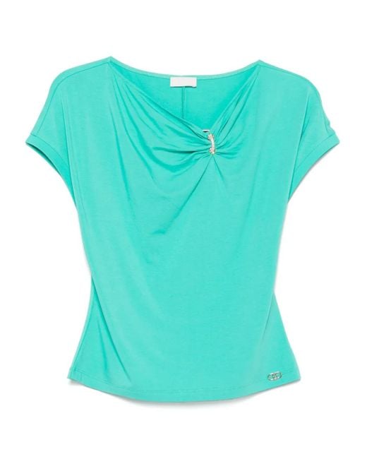 Liu Jo T-Shirt Met Patch in het Blue