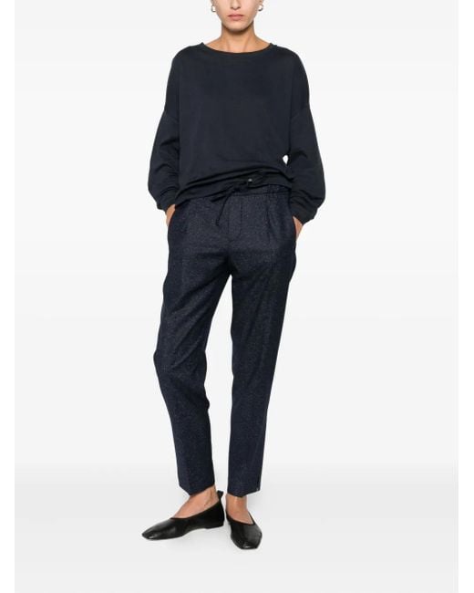 Berwich Blue Drawstring-Fastening Trousers