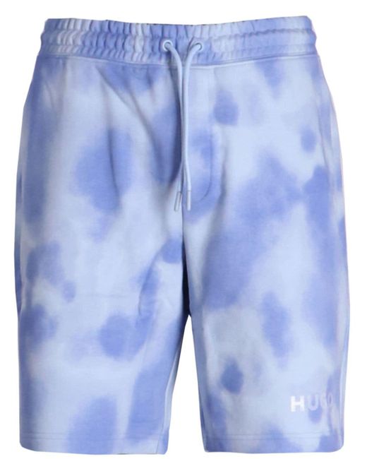 HUGO Blue Detra Cotton Shorts for men