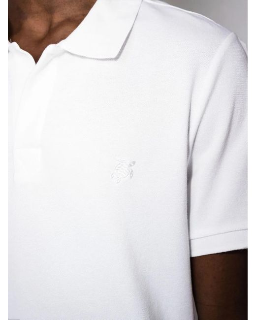 Vilebrequin White Palatin Cotton Polo Shirt for men
