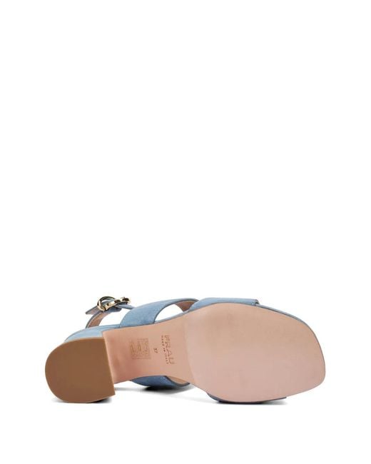 Frau Blue Block-Heel Heeled Sandals