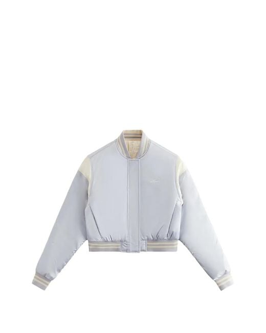 Kith White Landry Cropped Bomber Jacket