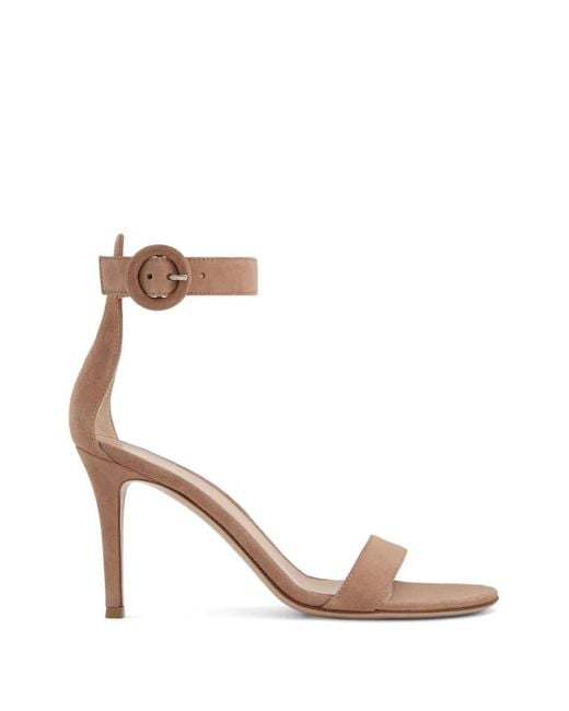 Gianvito Rossi Natural Buckle Strap Pumps