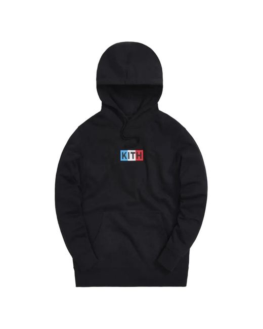 Kith Blue Paris Classic Logo-Patch Hoodie