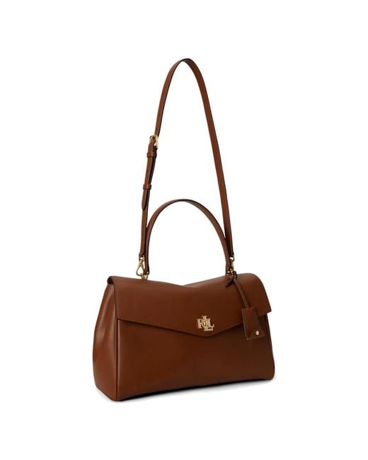 Ralph Lauren Brown Sac À Bandoulière Farrah Médium