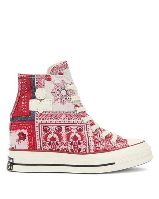 Isabel Marant Pink X Converse Chuck Wedge Sneakers