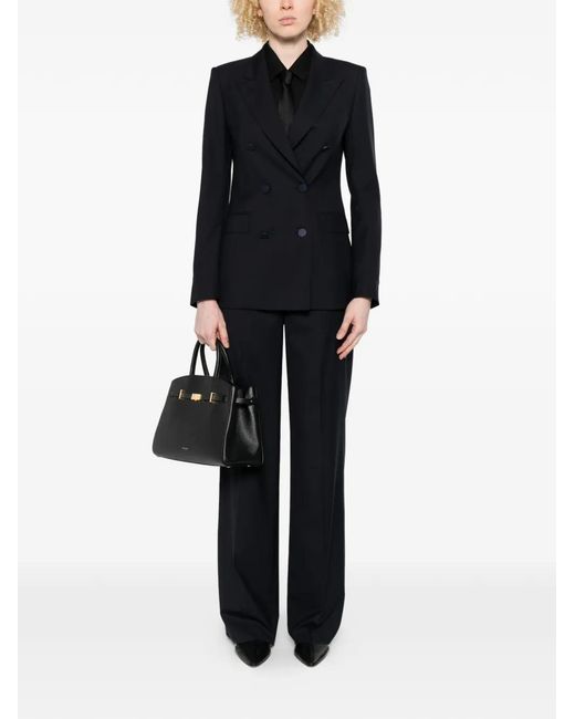 Tagliatore Black Double-Breasted Suit