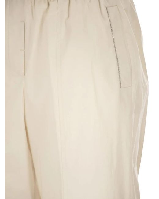 Peserico White Elasticated-Waist Track Pants