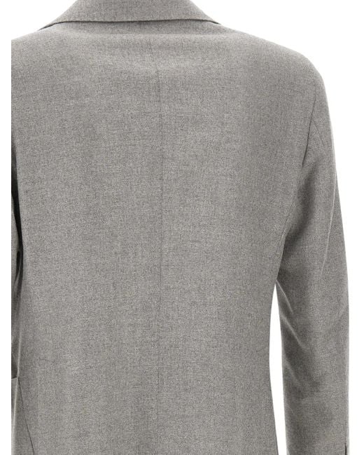 Tagliatore Gray Buttoned Blazer for men