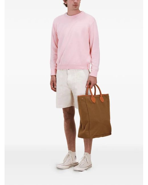 Fortela Pink Cotton Tote Bag for men