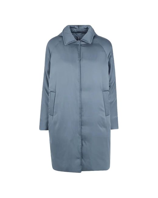 Liviana Conti Blue Hooded Padded Jacket