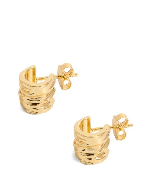 Yoj Metallic Boucles D'Oreilles Mini Créoles Minos