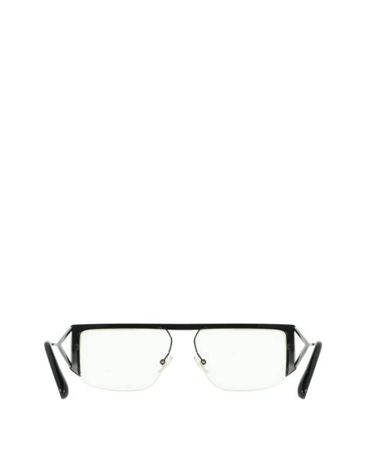 Victoria Beckham White Rectangle-Frame Sunglasses