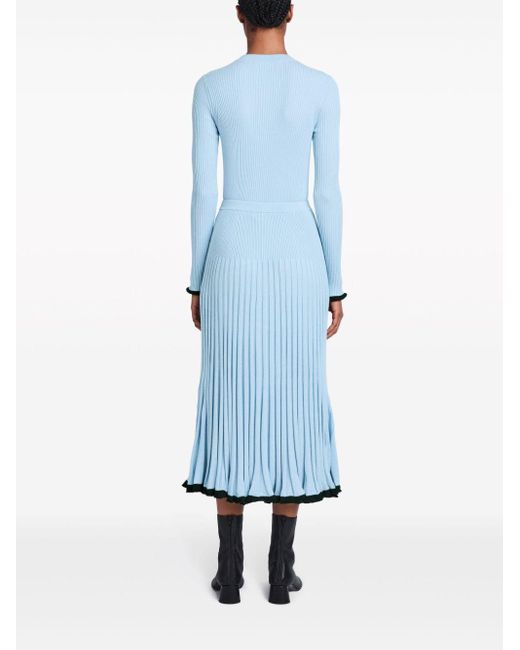 Falda midi con cintura alta Proenza Schouler de color Blue