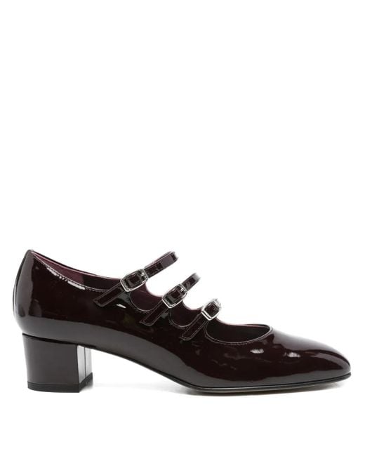 CAREL PARIS Brown 50Mm Kina Buckled Pumps