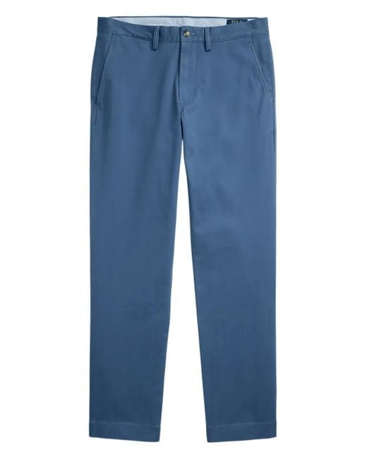Polo Ralph Lauren Blue Polo Pony-Embroidered Chino Trousers for men