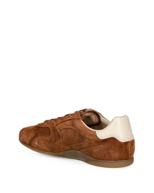 Gant Brown Suede Panelled Sneakers