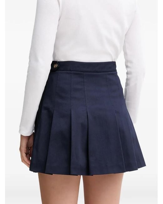 Lacoste White Pleated Mini Skirt