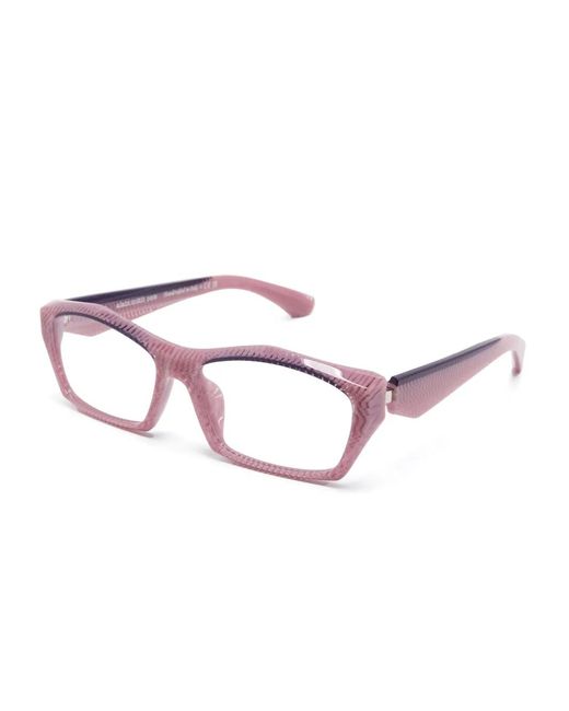 Alain Mikli Purple Rectangle-Frame Glasses