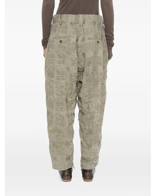 Uma Wang Multicolor Check-Pattern Drawstring Pajamas