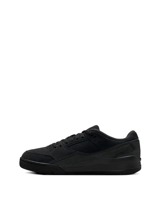Nike Black Flight Court Embossed Panel Sneakers for men