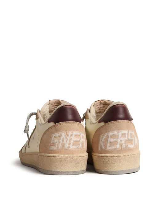 Golden Goose Deluxe Brand Natural Ball-star Low-top Panelled Sneakers