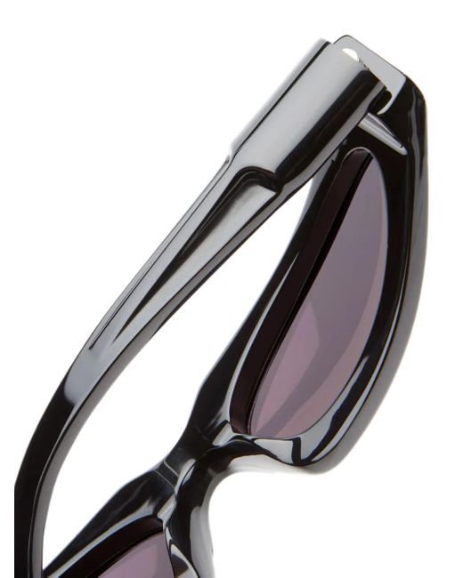 Kuboraum Black Rectangle-Frame Sunglasses