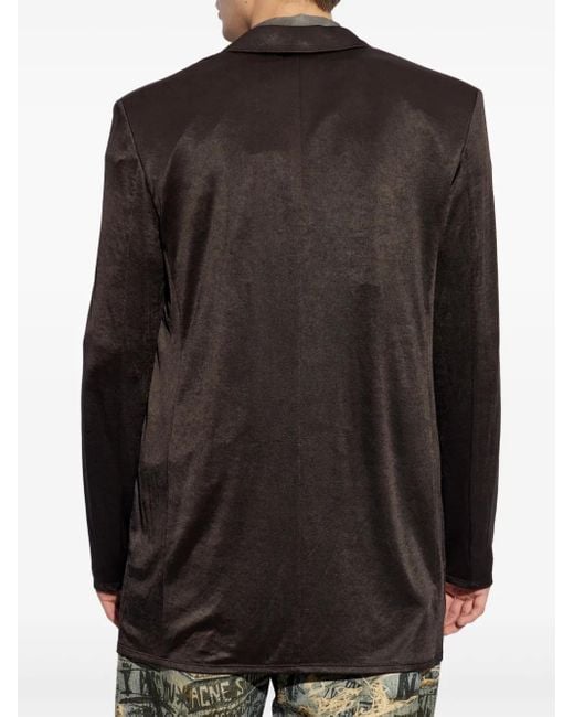 DIESEL Black Double-Breasted Blazer for men