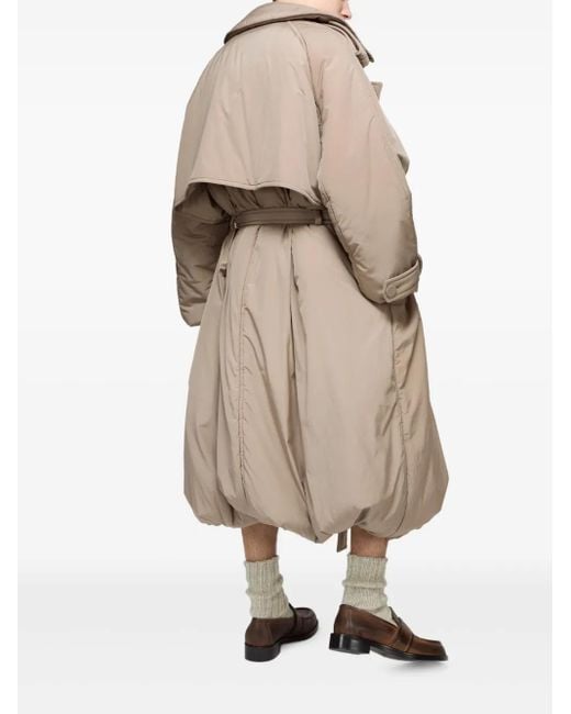 Acne Natural Technical Belted-Padded Trench Coat for men