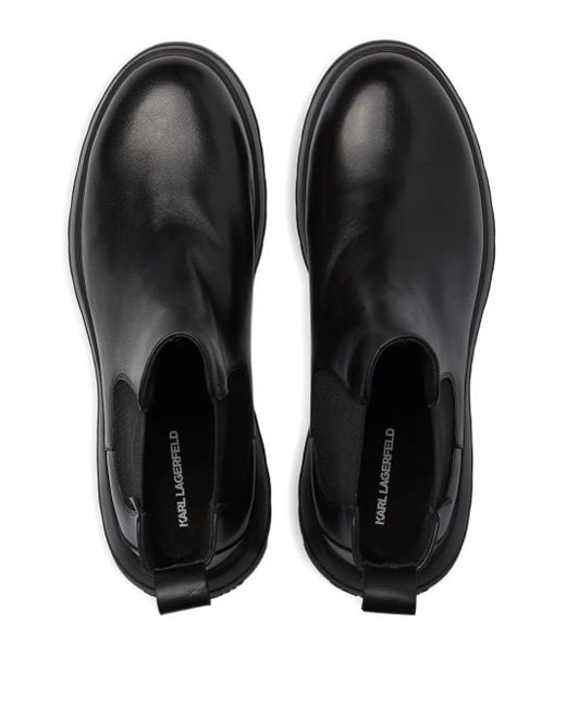 Karl Lagerfeld Black Binky Ankle Boots