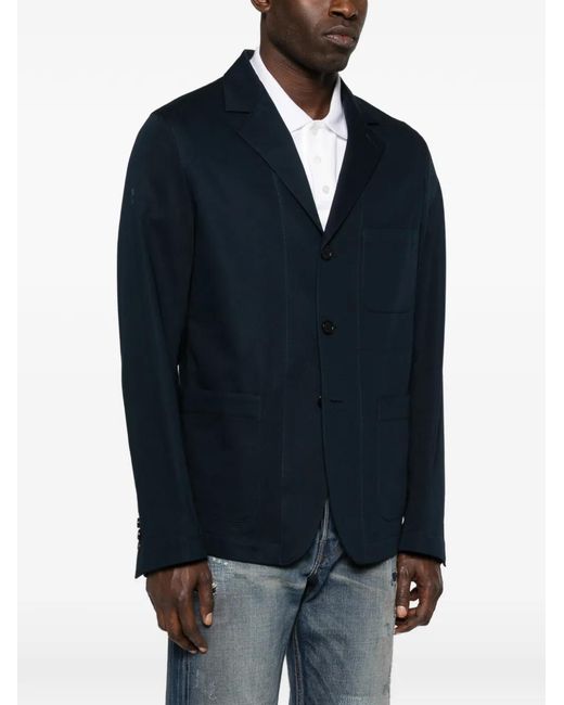 Givenchy Blue Cotton Blazer for men