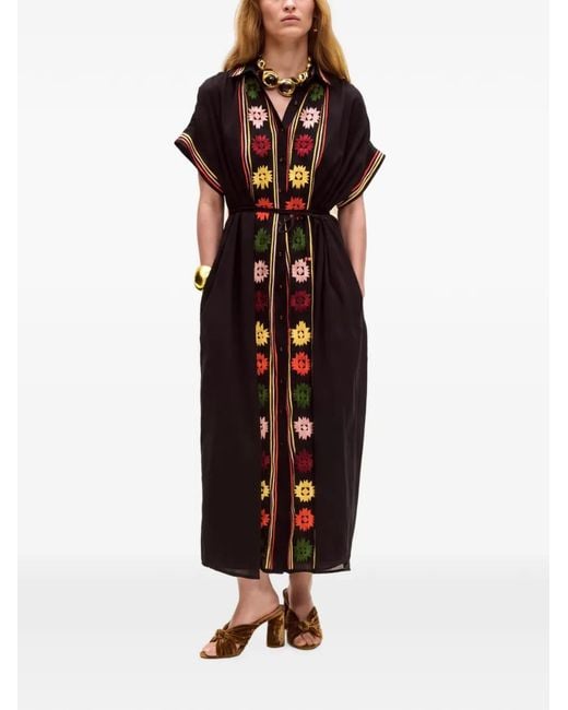 Carolina K Black Valerie Kaftan Dress