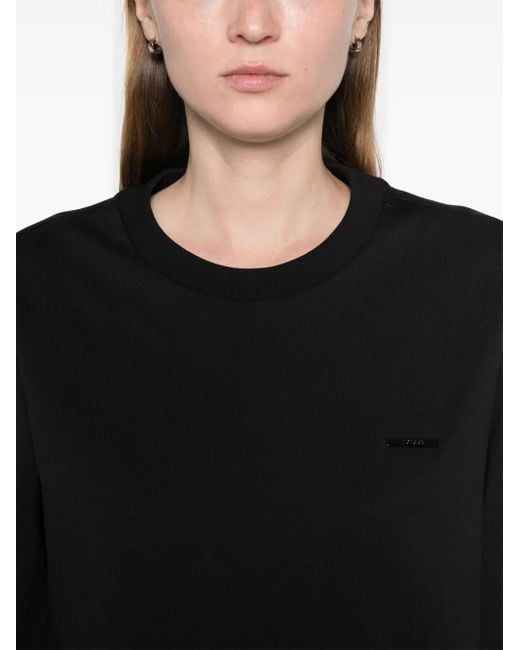 Moncler Black Rick Owens Cotton Sweatshirt, Gender Neutral