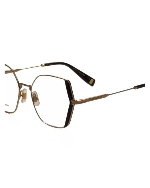 Marc Jacobs Metallic Geometric-Frame Glasses