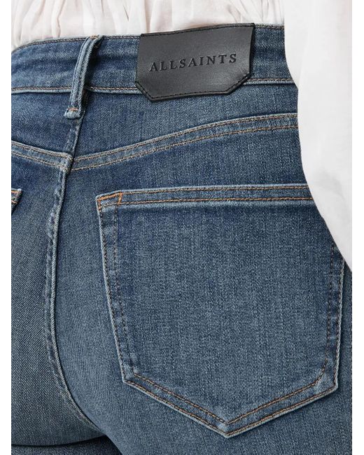 AllSaints Blue Haldan Bootcut Jeans