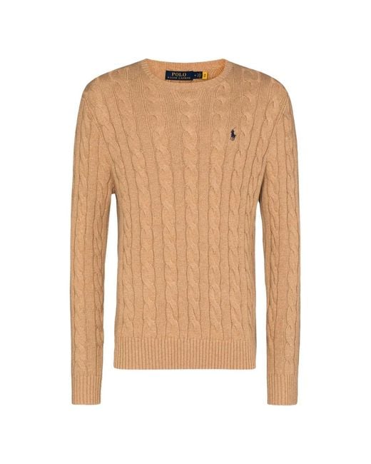 Polo Ralph Lauren Natural Cable Knit Sweater for men
