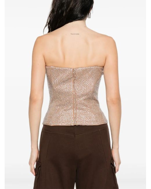 GIUSEPPE DI MORABITO Pink Verziertes Top