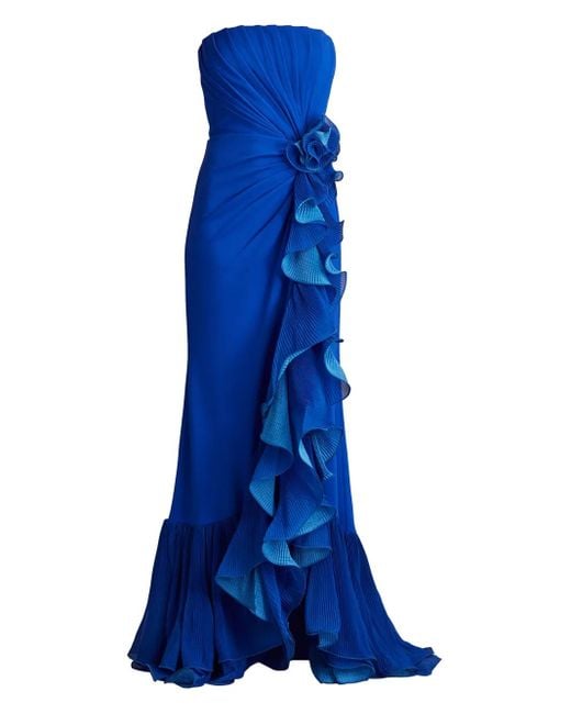 Tadashi Shoji Blue Leith Gown