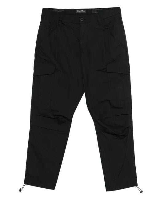 Marc O' Polo Black Cargo-Pocket Pants for men
