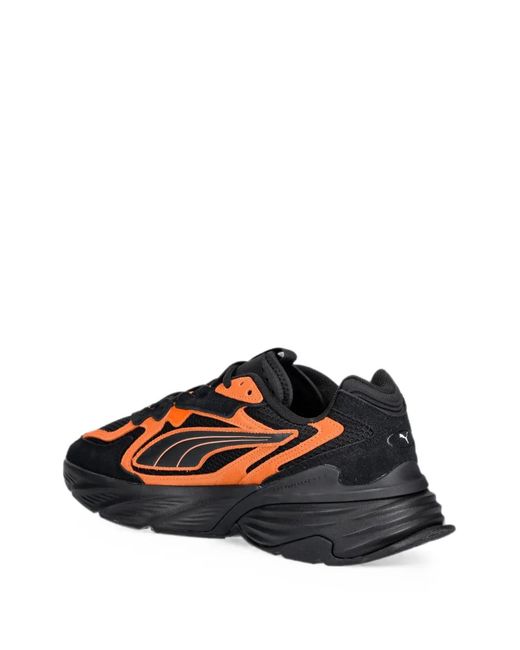 PUMA Black X Mclaren Racing Fade Nitro Panelled Sneakers for men