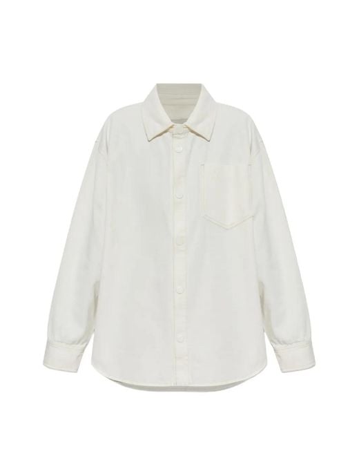 AMI Blouse Met Logo in het White