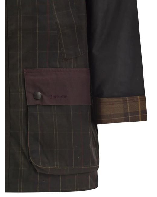 Giacca Con Design Patchwork di Barbour in Black da Uomo