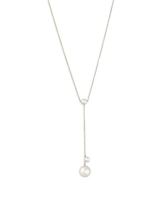 Sophie Bille Brahe White Trois Moon Pearls Necklace