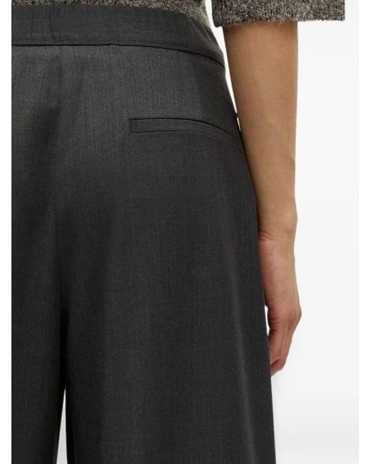 Samsøe & Samsøe Gray Pantalon Saroko À Coupe Ample