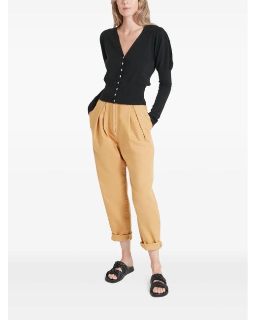 Temperley London Black Puff-Sleeve Cardigan