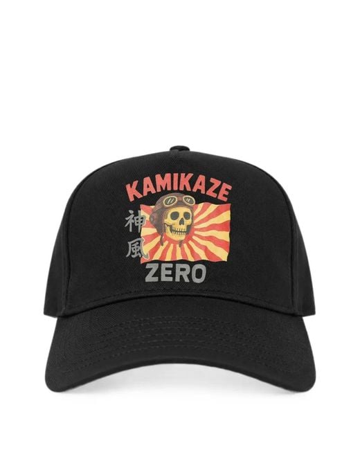 Melt Black Graphic-Print Baseball Cap